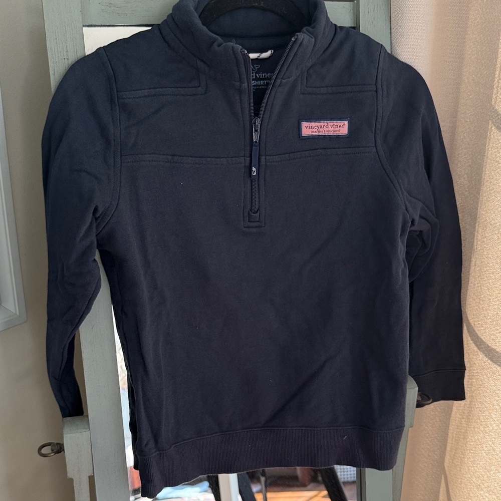 Vineyard Vines Navy Shep Shirt Quarter-Zip Pullover